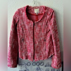 Joie Tweed Moto Style Jacket